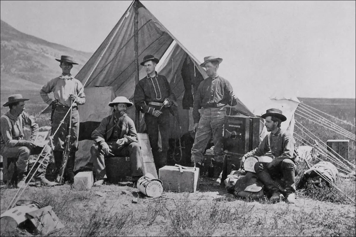 Лагерь экспедиции Фердинанда Хейдена