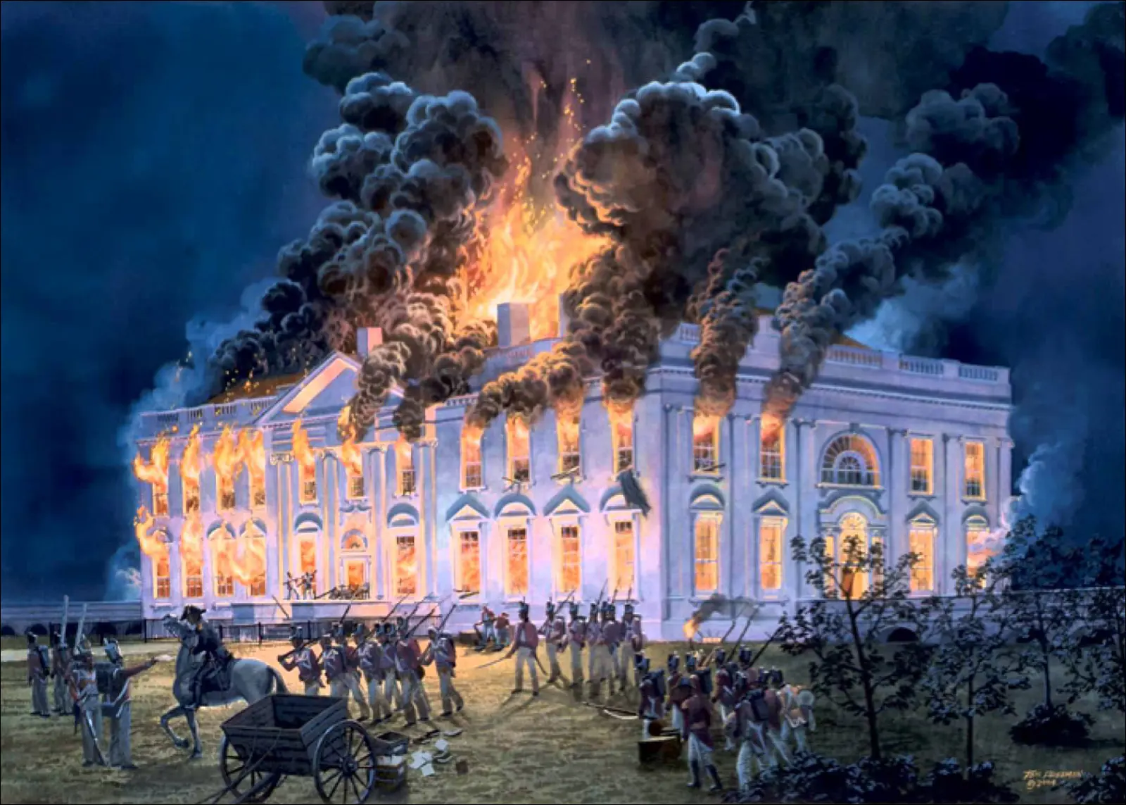Британцы сжигают Белый дом