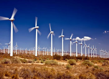 Ветровые электрогенераторы в Калифорнии
