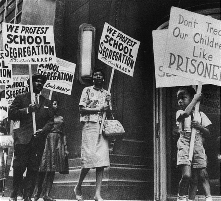 Протест против сегрегации в школах