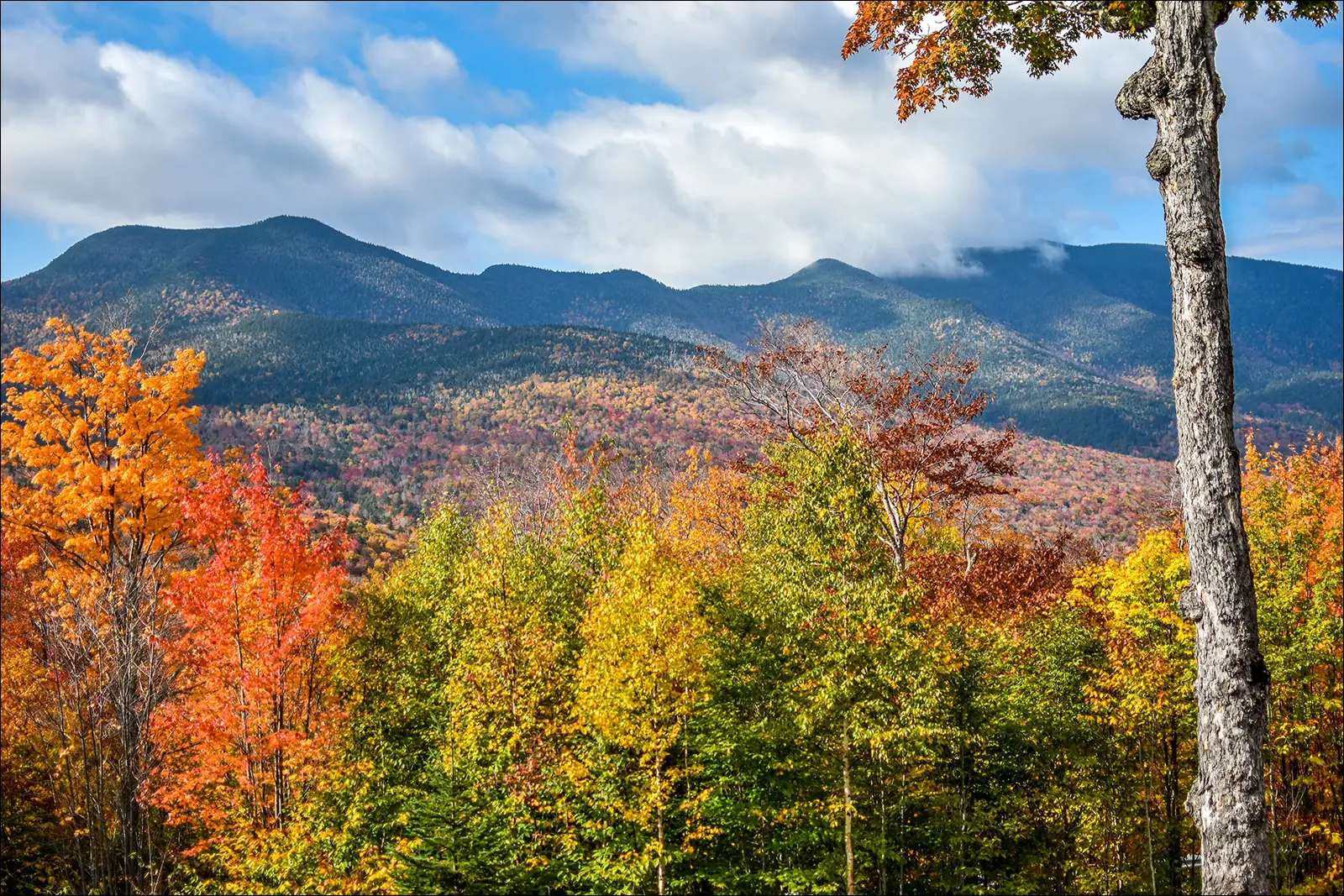 Осень в Белых горах Нью-Гэмпшира