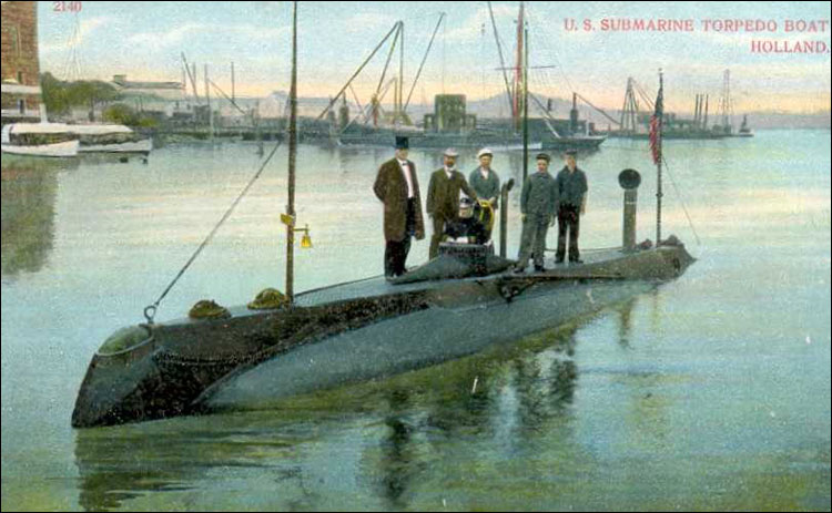 Первая в США подводная лодка
