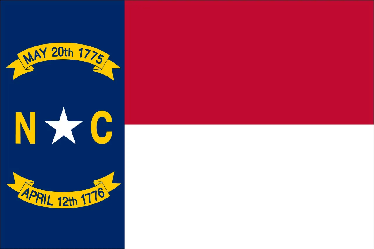 Флаг штата Северная Каролина