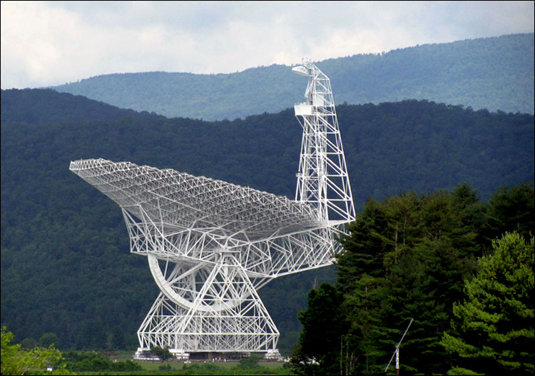 Радиотелескоп в Западной Вирджинии